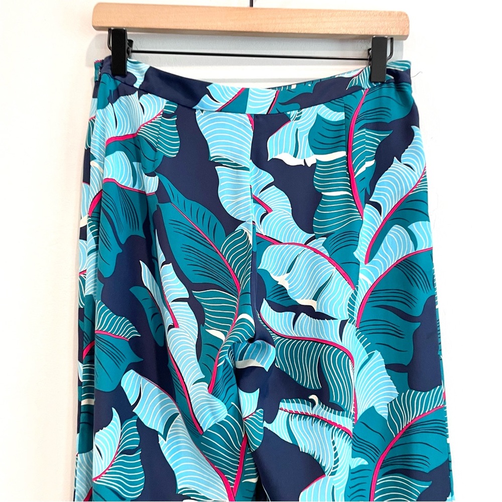 Lucky Brand by Dale Hope Silk Tropical Leaf Pants - Picture 7 of 11